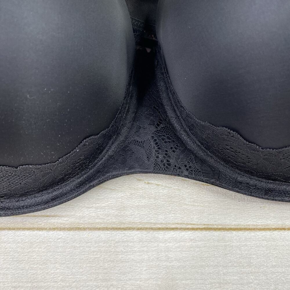 Torrid Curve Push Up Underwire Bra 46ddd Black La… - image 2